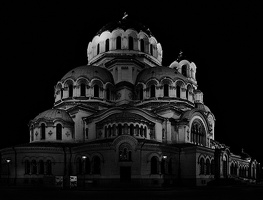 Alexander Nevsky night 2024.10 dt bw